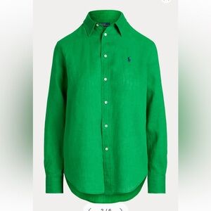 Ralph Lauren Linen Button-Down Shirt – Women’s Small